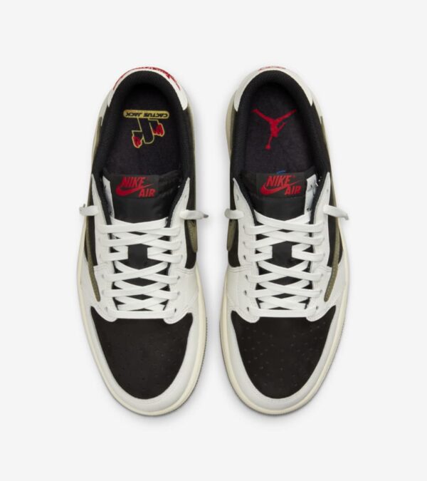 Women's Air Jordan 1 Low x Travis Scott Medium Olive - Image 4