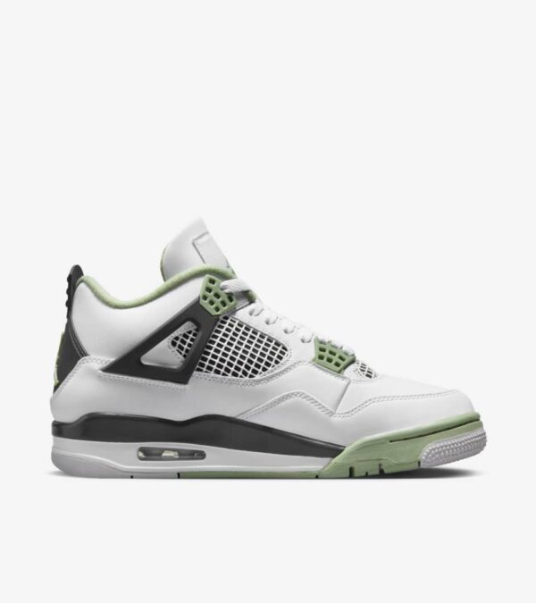 Women's Air Jordan 4 Oil Green - Image 3
