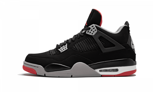 Men's Air Jordan 4 Retro Bred Basketball Shoes