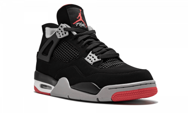 Men's Air Jordan 4 Retro Bred Basketball Shoes - Image 4