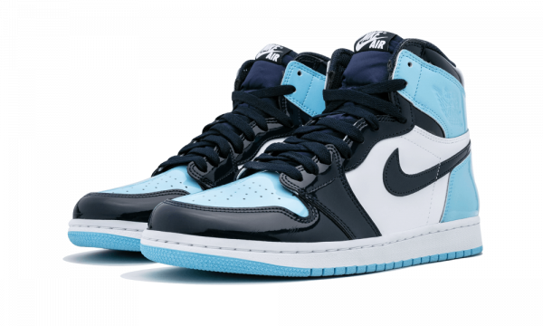 Air Jordan 1 Retro High OG 'Blue Chill' Womens Sneakers - Image 2