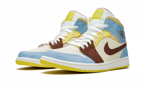 Air Jordan 1 Mid SE 'Maison Chateau Rogue Fearless' Men's Shoes - Image 3