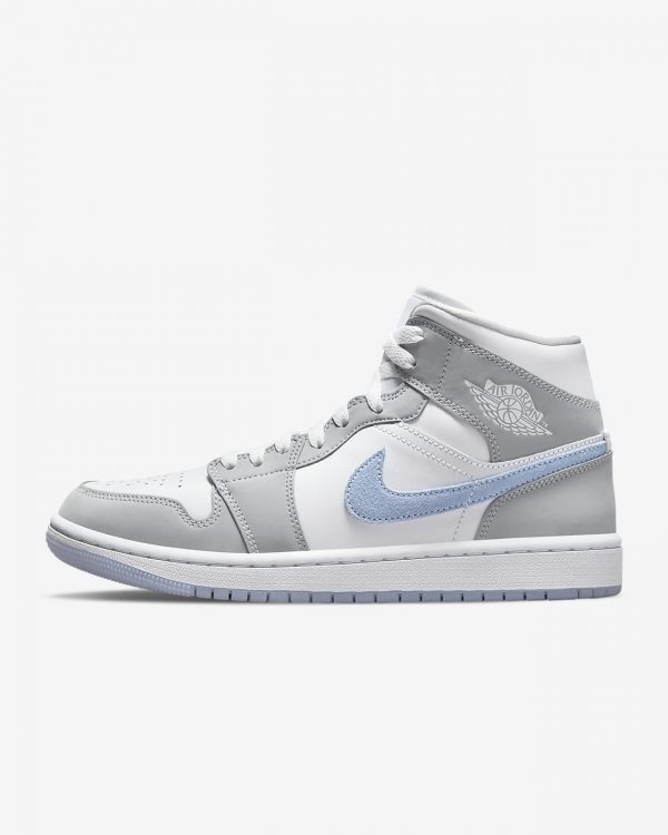 Air Jordan 1 Mid Women's Shoe Wolf Grey BQ6472-105